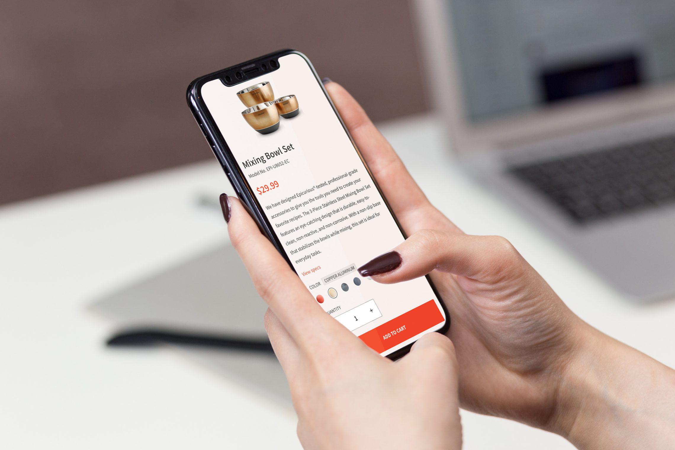 Epicurious mobile product detail — Mixing Bowl Set, in-hand
