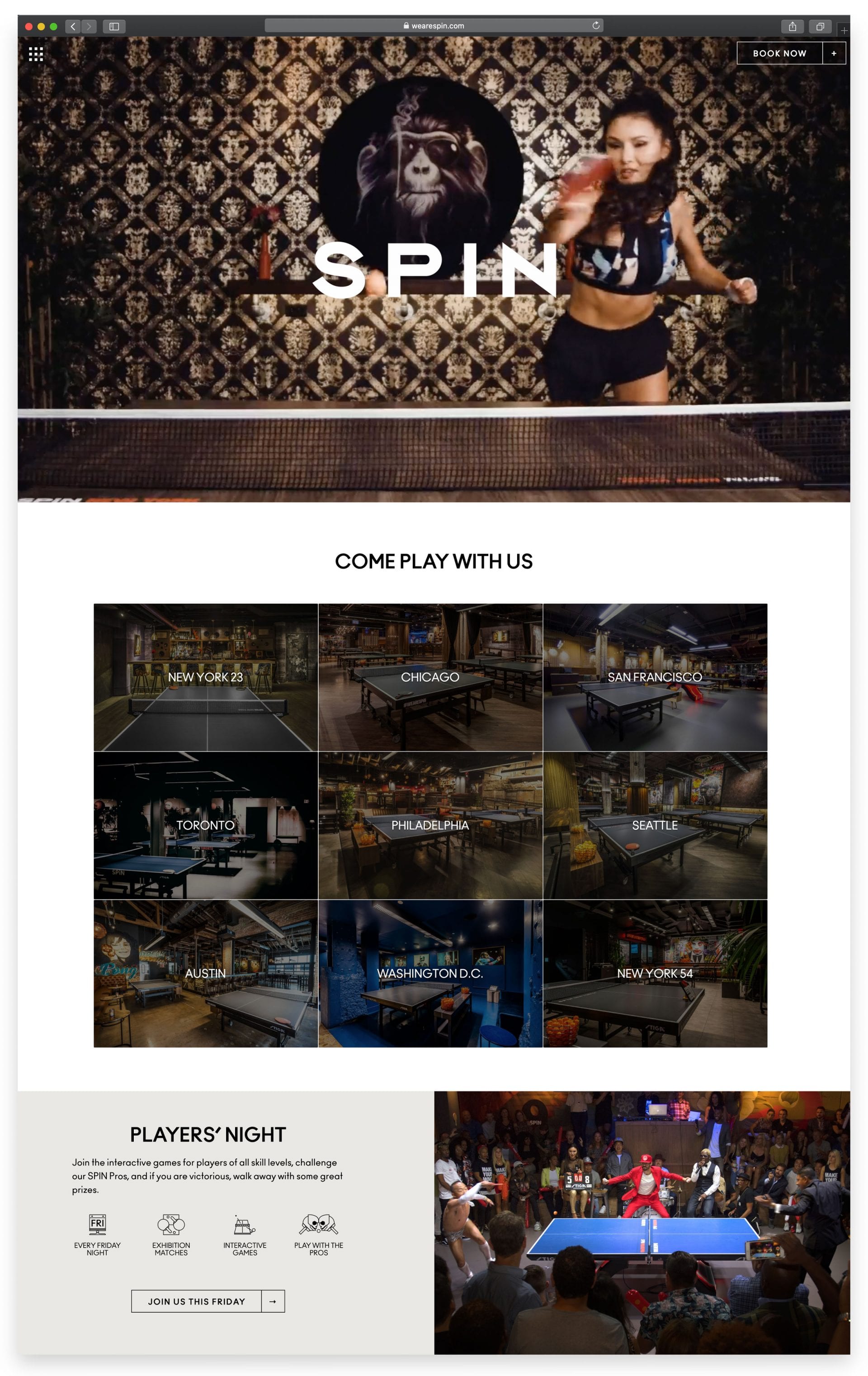 SPiN website screenshot